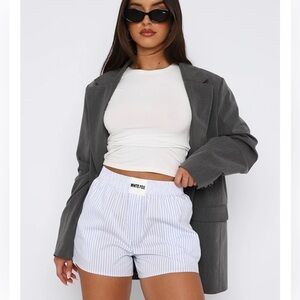 Wasting My Time Boxer Shorts XS NWT White Fox Boutique